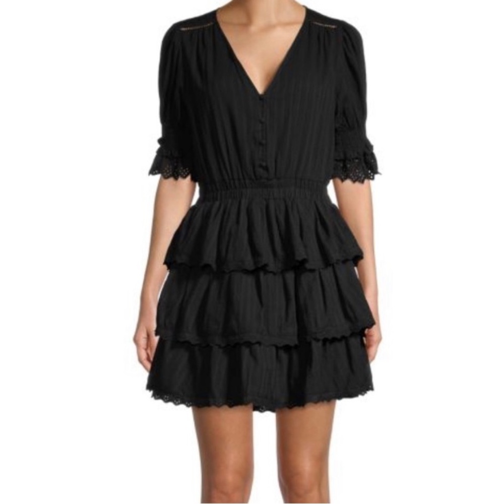 Allison NY Black Tiered Dress